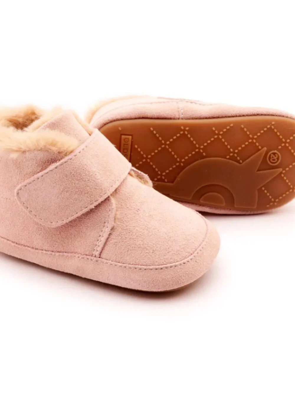 Girl - 5 & 6 - NIB Old Soles Shloofy Powder Pink Suede Booties